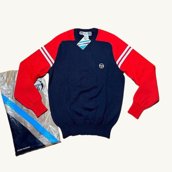 ウェア SERGIO TACCHINI VINTAGE TENNIS SWEATER ウェア SERGIO TACCHINI VINTAGE TENNIS SWEATER SERGIO TACCHINI