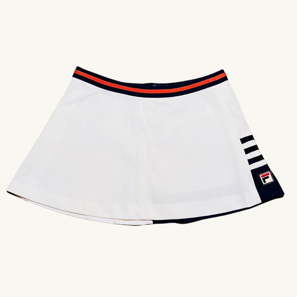 Fila White Line Skirt