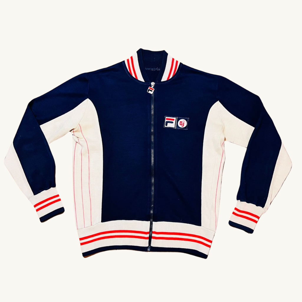 80's Fila Borg Mk1 Navy Track Jacket