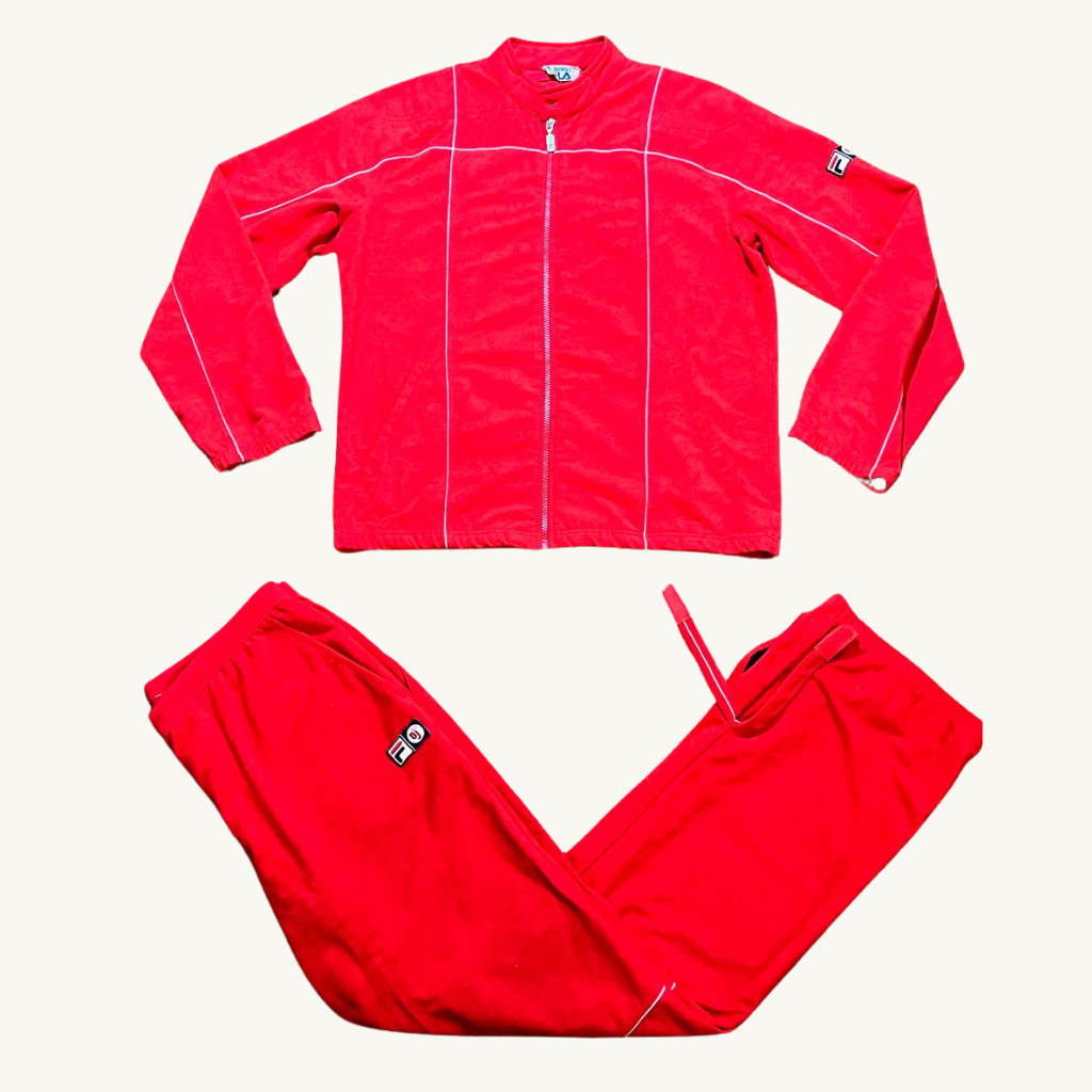 Fila Borg Mk3 Red Terrinda 80s tracksuit