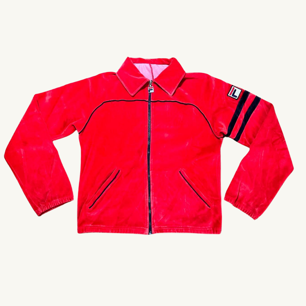 80's red Fila Frankie tracksuit jacket