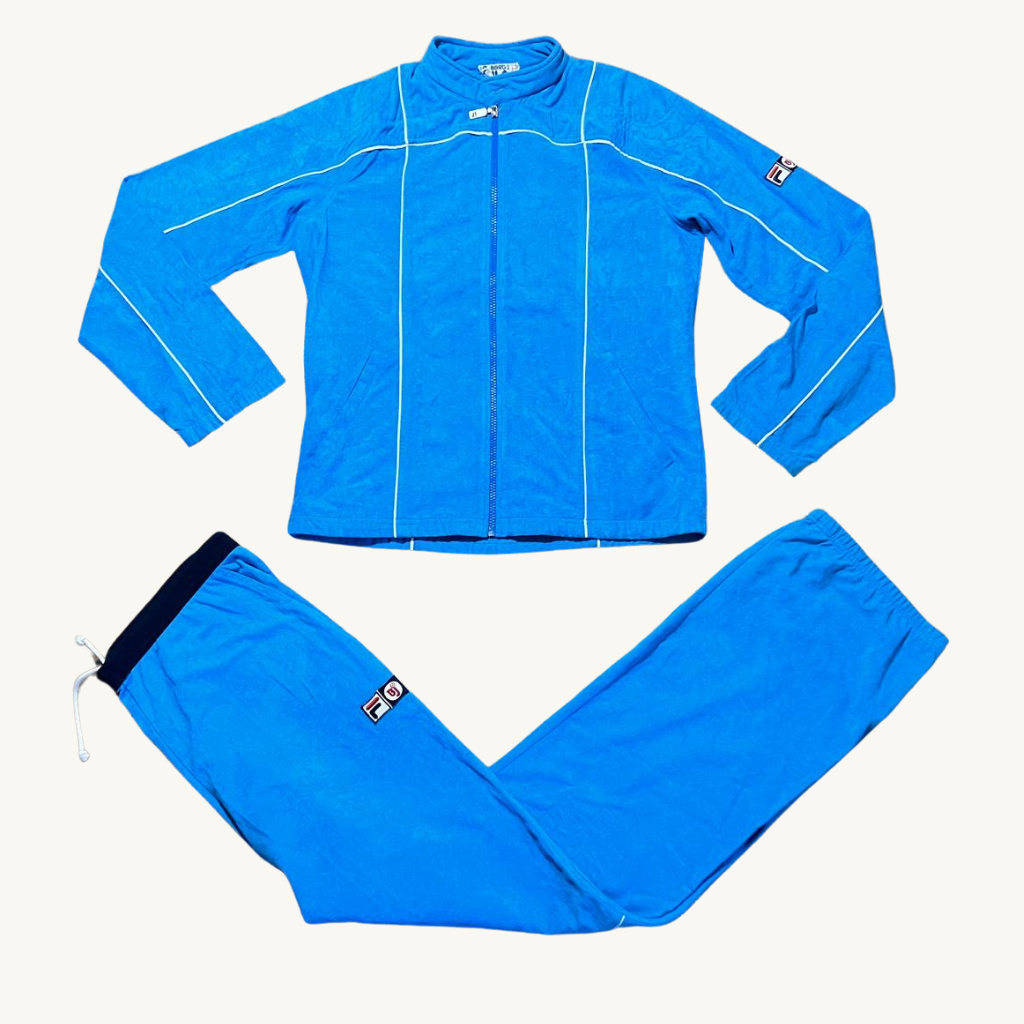80s French Terrinda Blue Fila Borg Mk3 tracksuit