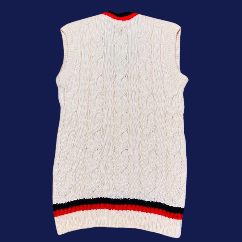 80's Fila Borg Beige Sleeveless Vest