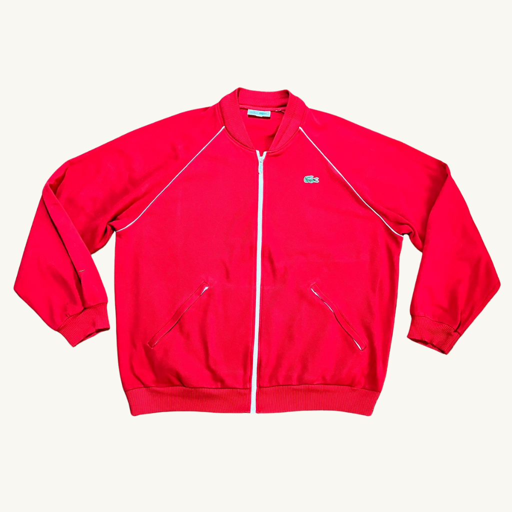 80's Lacoste shirt tracksuit jacket