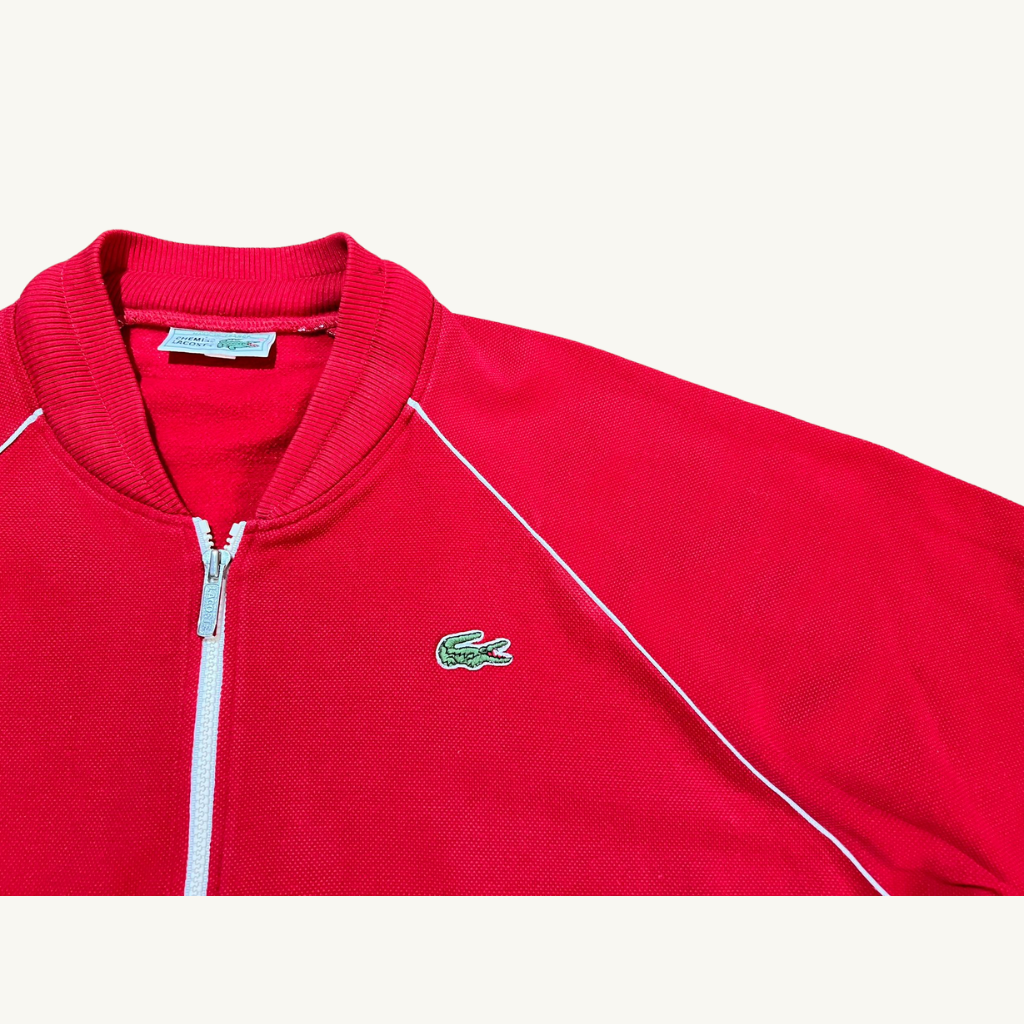 80's Lacoste shirt tracksuit jacket