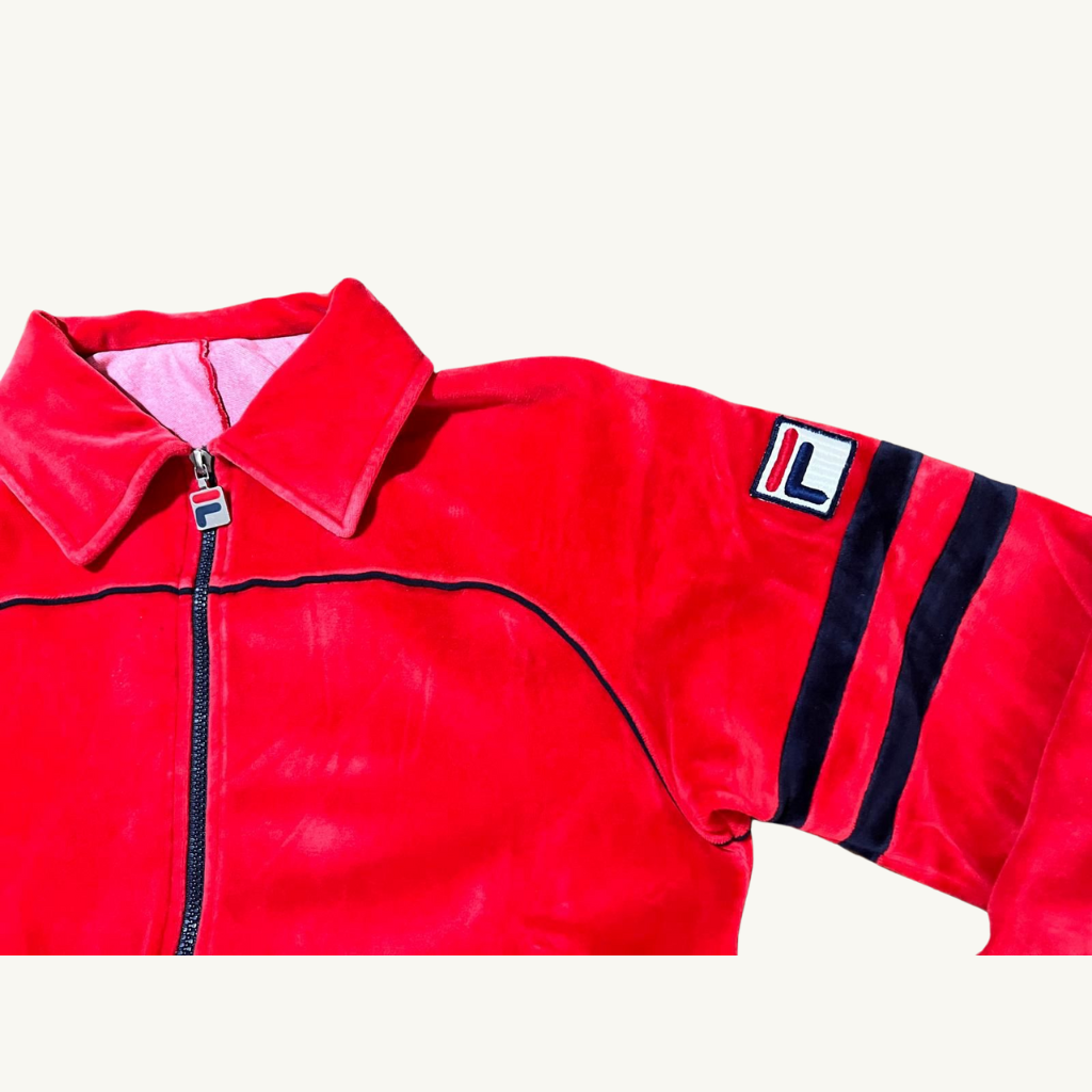 80's red Fila Frankie tracksuit jacket