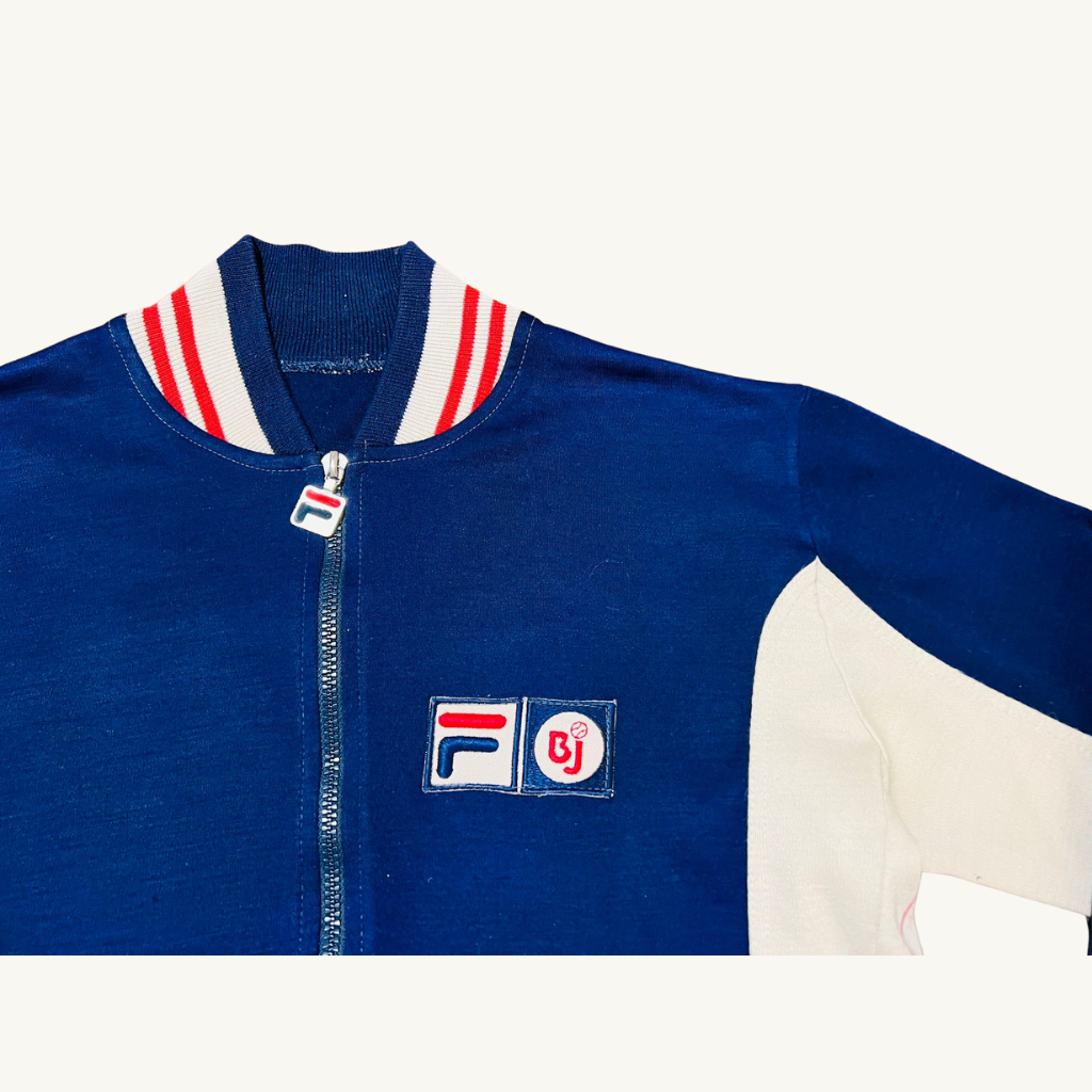 80's Fila Borg Mk1 Navy Track Jacket