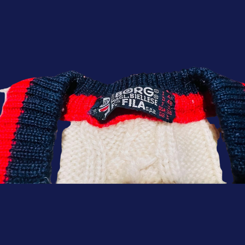 80's Fila Borg Beige Sleeveless Vest