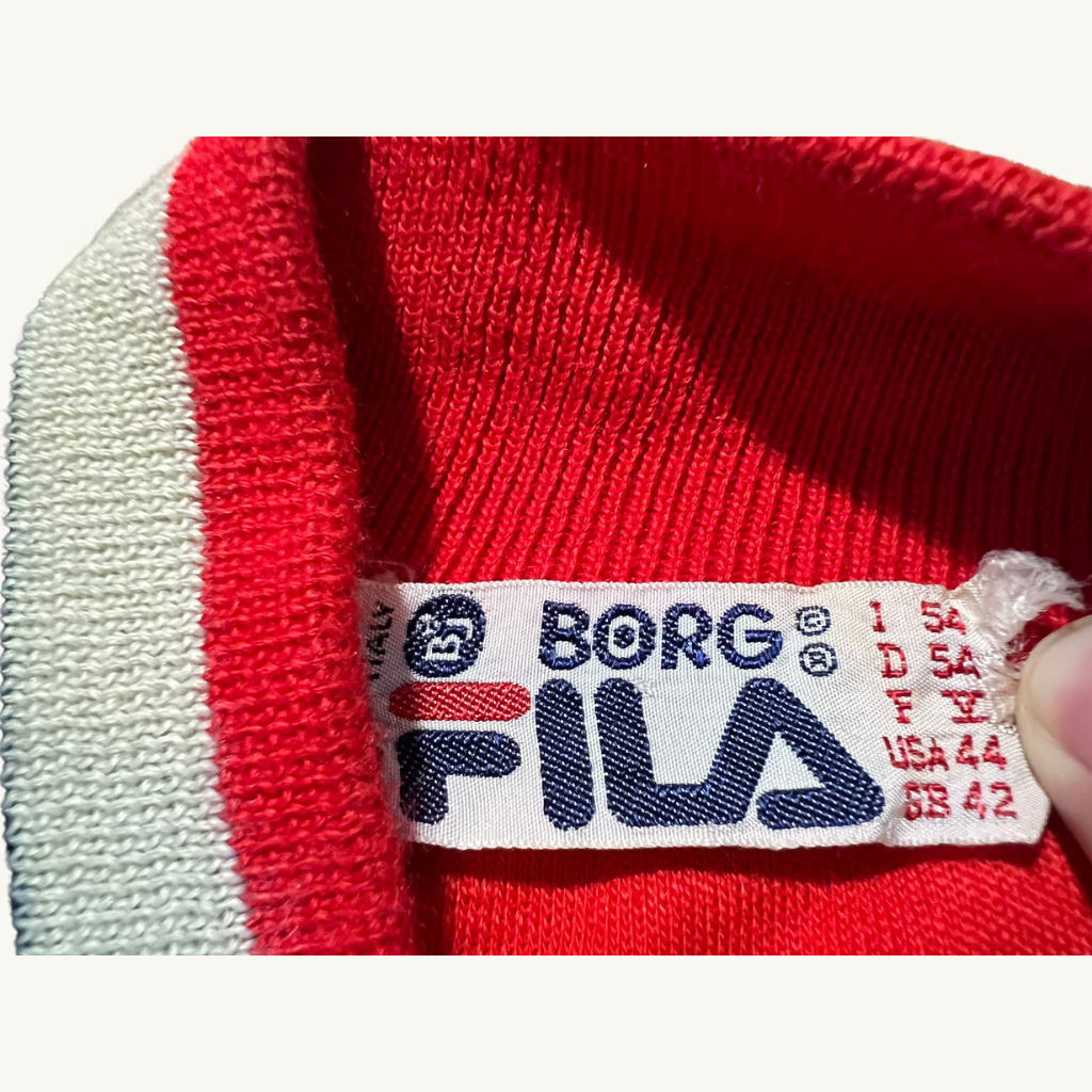 Red fila sweater shop